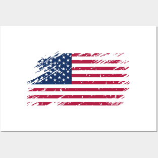 Flag USA. United States flag. American flag. National symbol of usa Posters and Art